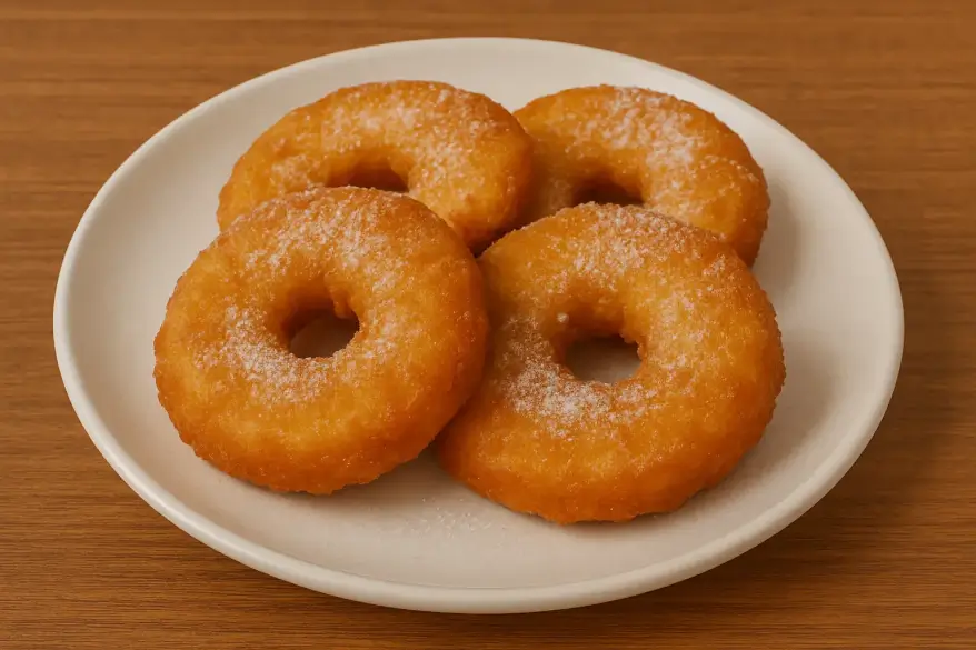 Äpfel im Teig gebacken