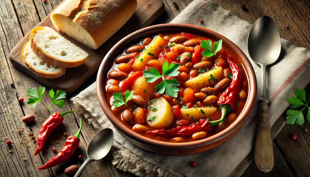 Gulasch mit Bohnen vegetarisch