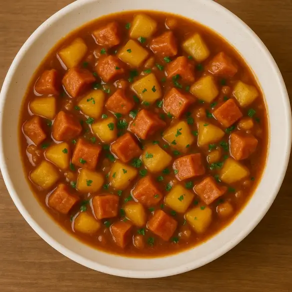 Gulasch mit Extrawurst