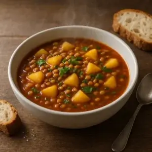Gulasch mit Linsen und Kartoffeln – Einfach günstig, schnell und köstlich