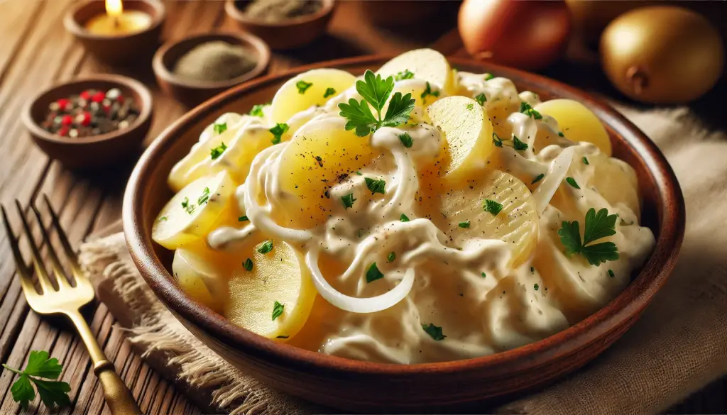 Kartoffelsalat mit Mayonnaise - Einfach günstig, schnell und köstlich ...
