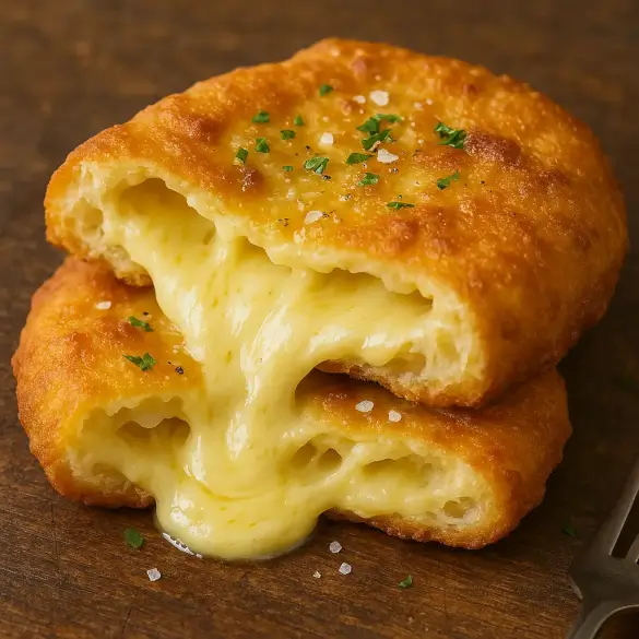 Langos gefüllt mit Käse