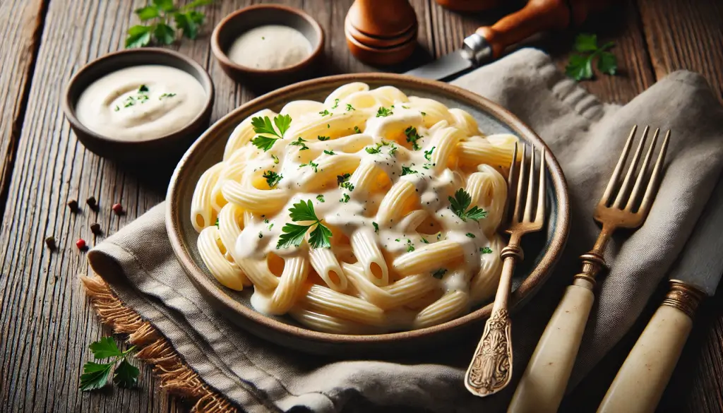 nudeln-mit-crème-fraîche-sauce