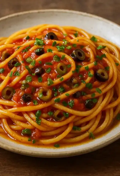 nudeln-mit-oliven-tomatensauce