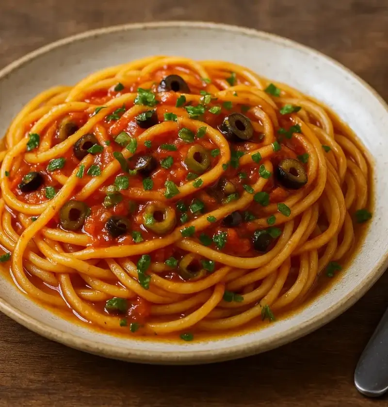 nudeln-mit-oliven-tomatensauce
