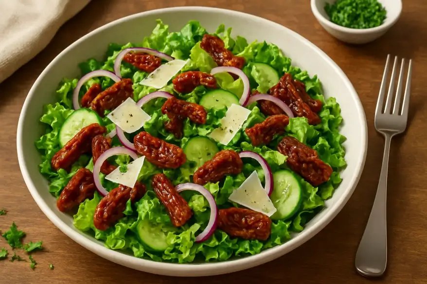 Salat mit getrockneten Tomaten