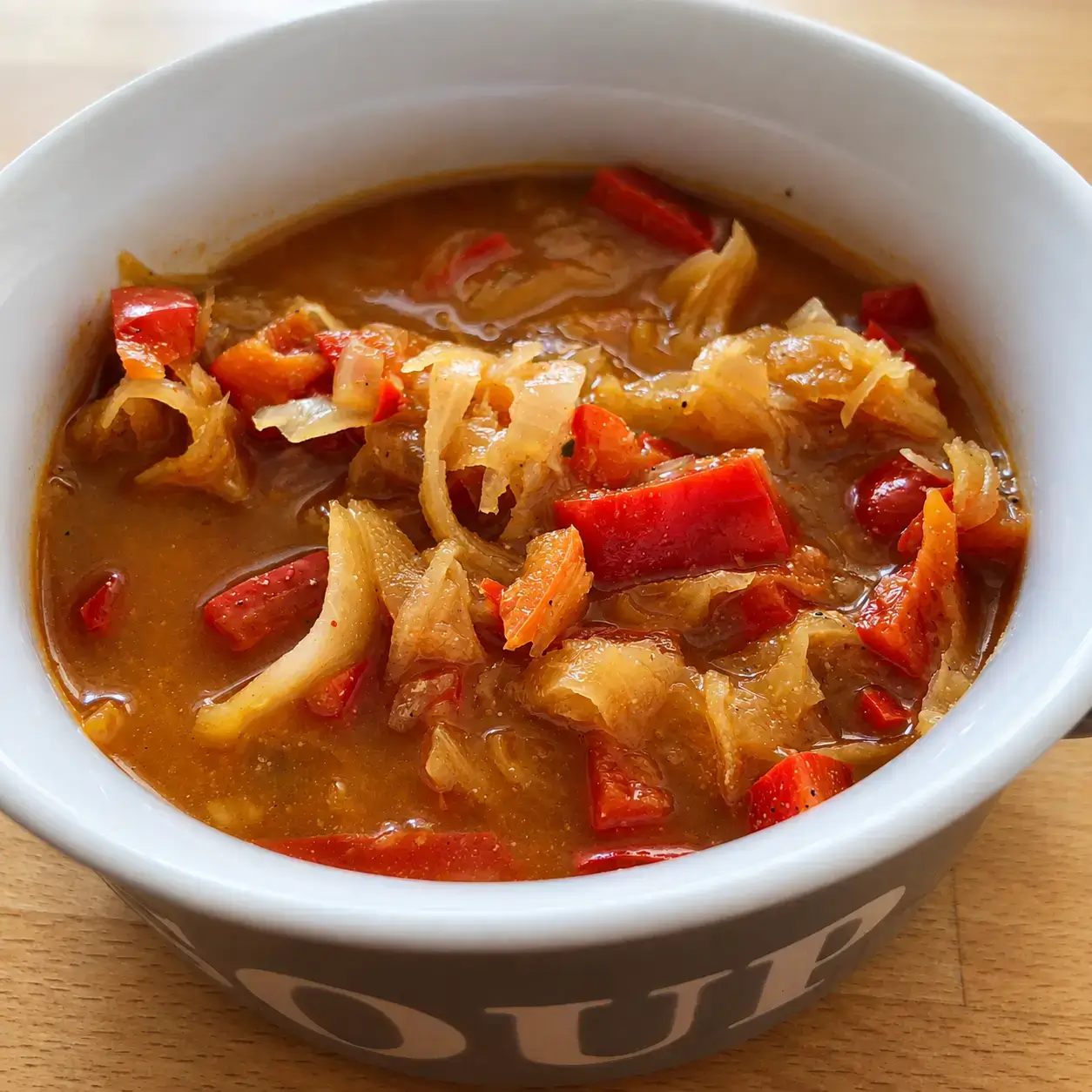 sauerkrautsuppe mit paprika Sauerkrautsuppe mit Paprika