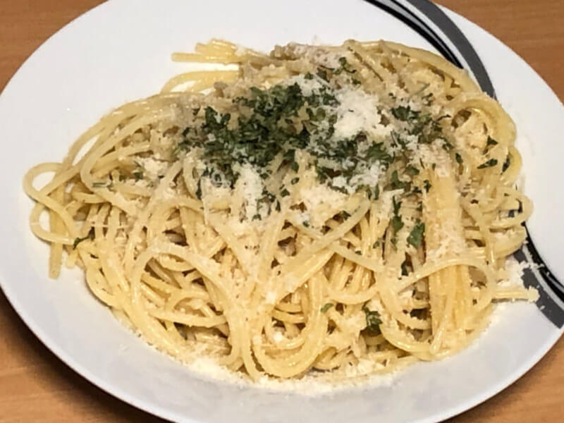 spaghetti mit knoblauch