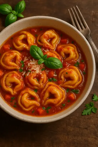 Tortellini mit Tomatensauce